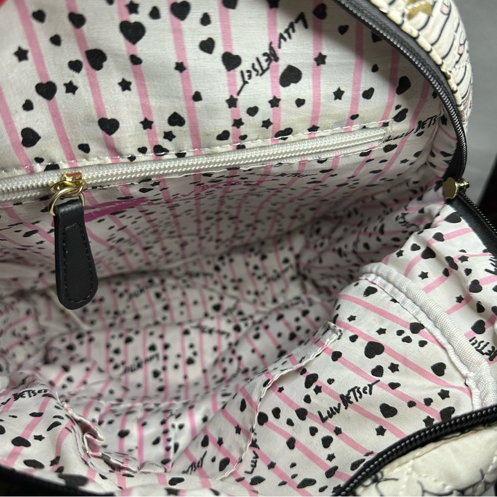 Unicorn Patterned Backpack with Gold Accents - image 6
